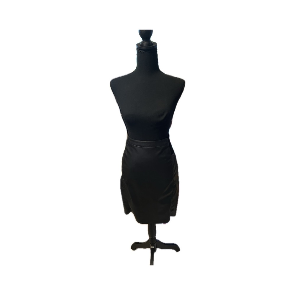 Faux leather pencil skirt